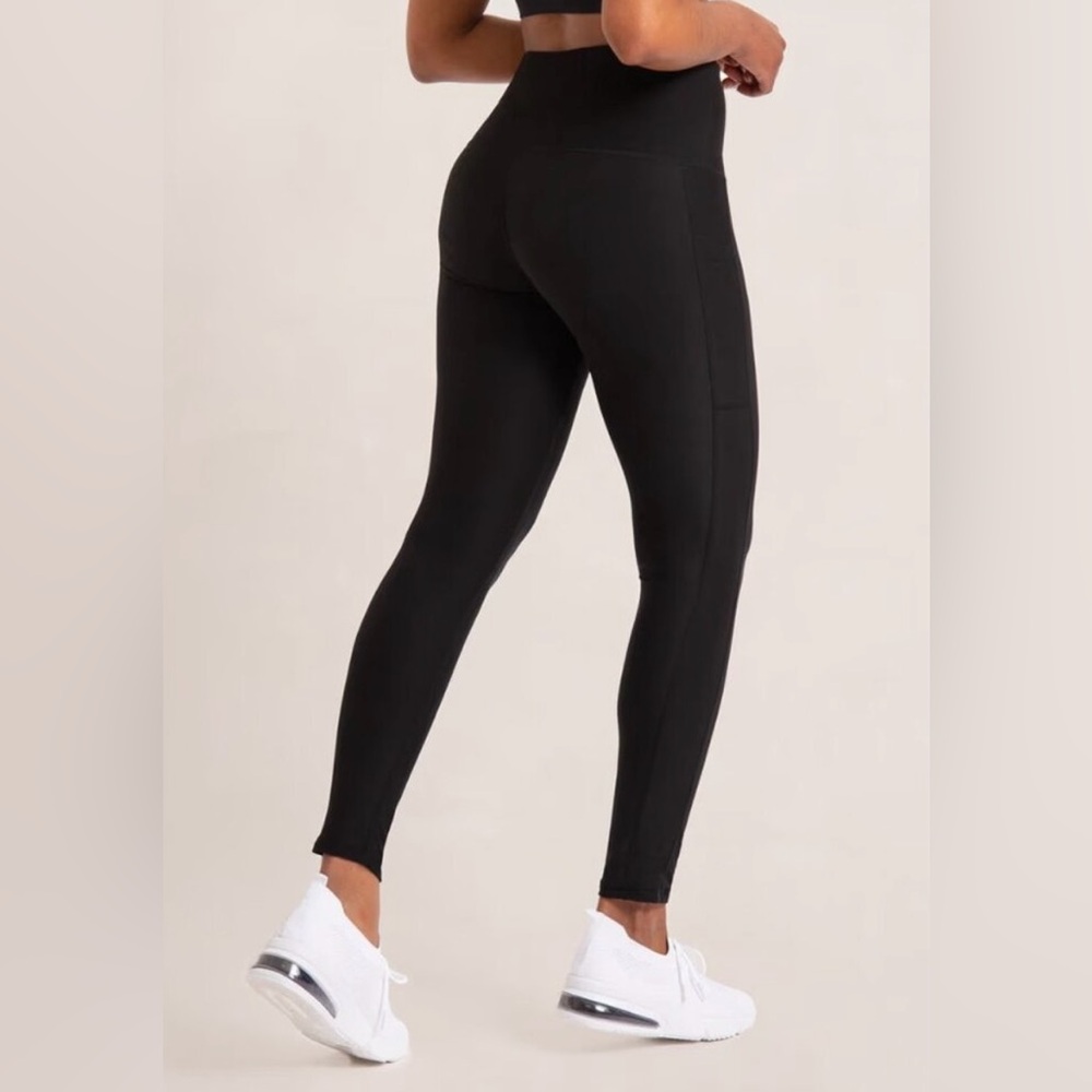 Shapermint Empetua Black High-Waisted Active Control Leggings Large NWT